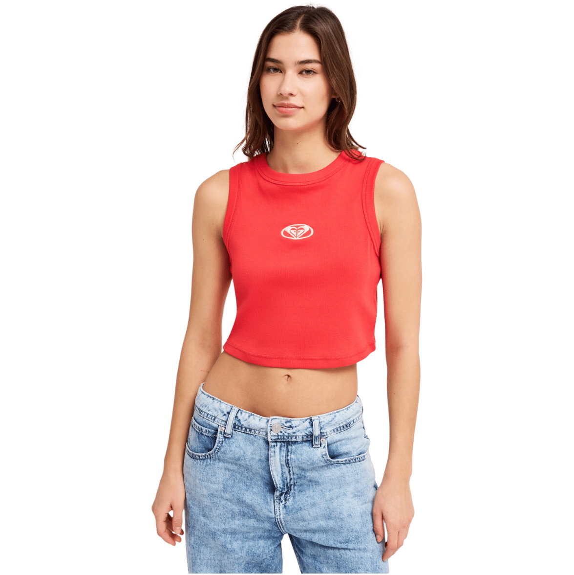 2026 Roxy Womens Iconic Days Tank Top ERJKT04384 - Hibiscus
